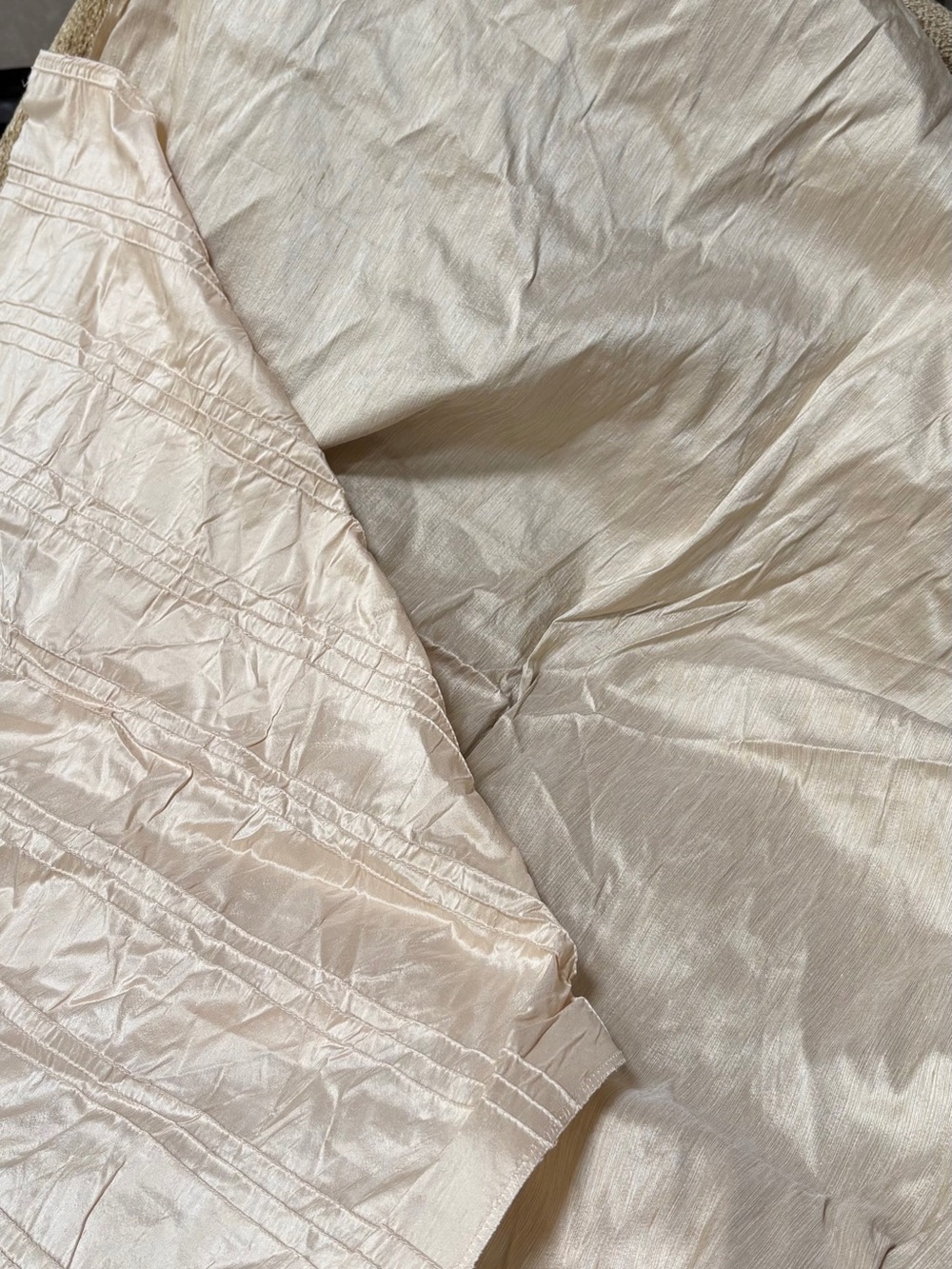Vintage Kravet Couture Silk Ivory with gold undertones 1 yard